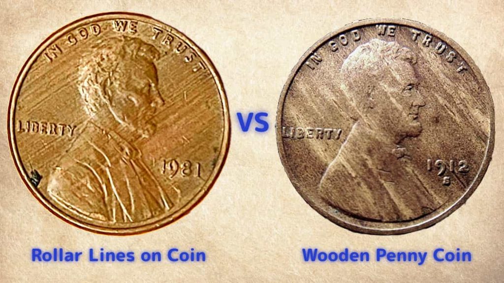 Difference Between Rolling Lines & Wooden Penny Coin